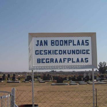 1. JAN BOOMPLAAS Begraafplaas
