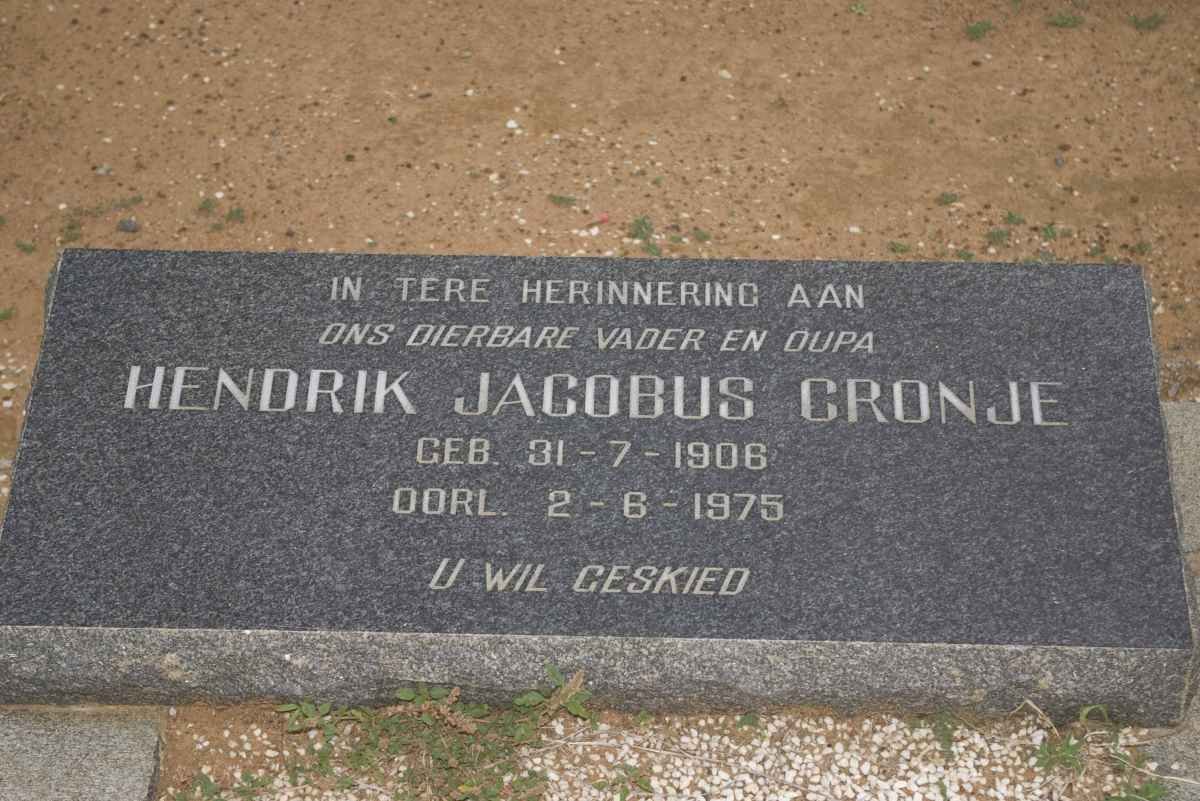 CRONJE Hendrik Jacobus 1906-1975