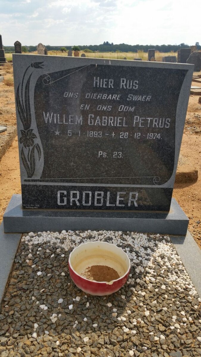 GROBLER Willem Gabriel Petrus 1893-1974
