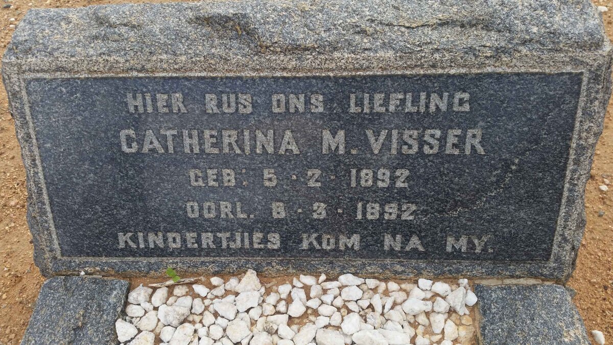 VISSER Catherina M. 1892-1892