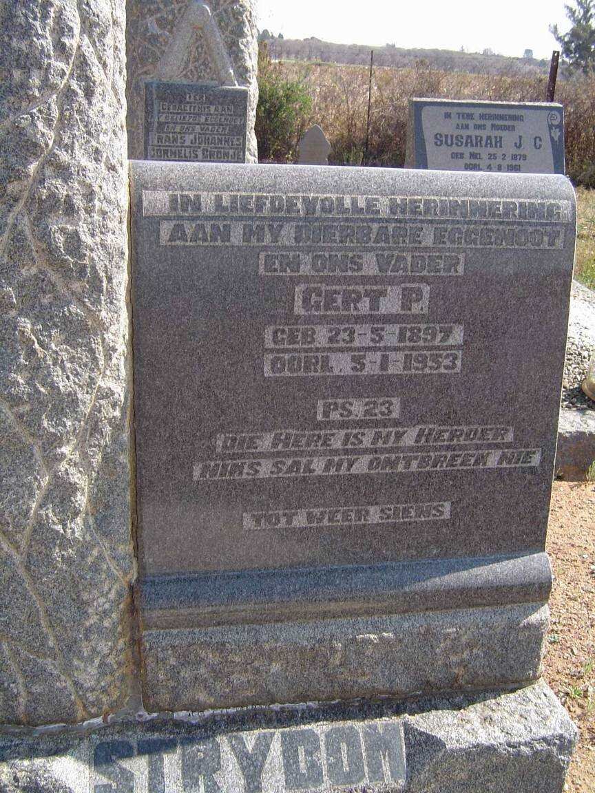 STRYDOM Gert P. 1897-1953
