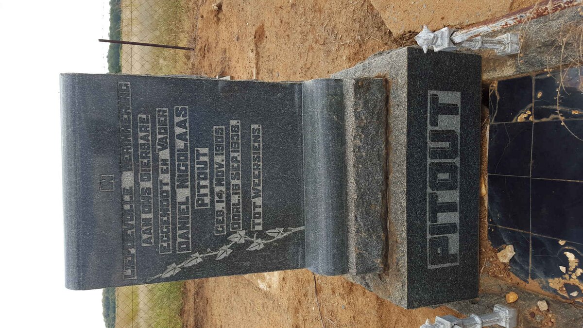 PITOUT Daniel Nicolaas 1905-1938