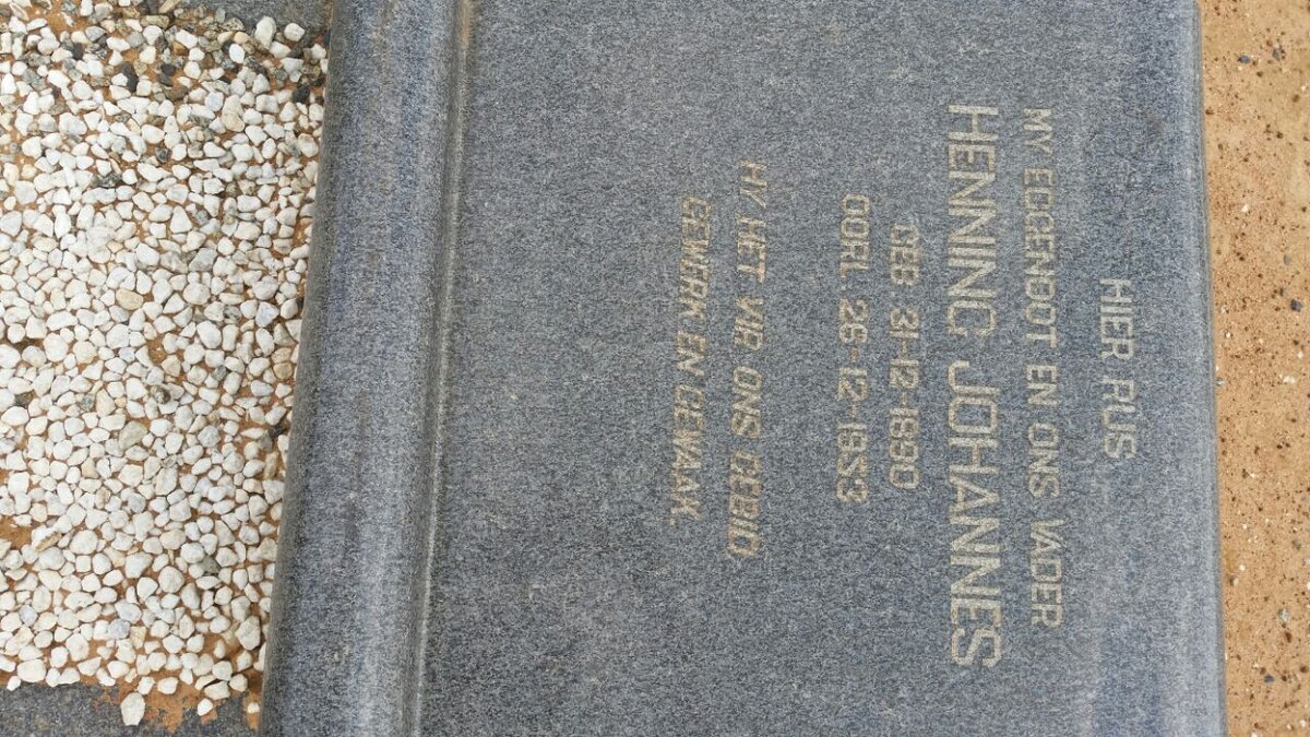 RYKAART Henning Johannes 1890-1953