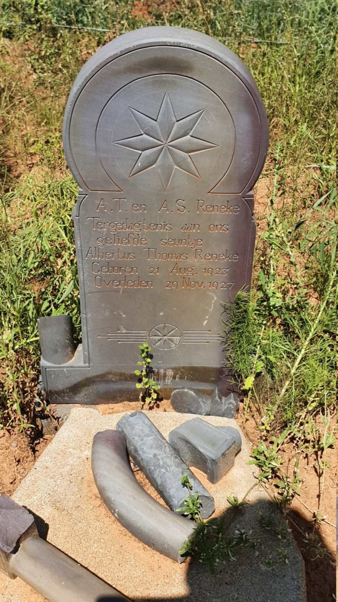 RENEKE Albertus Thomas 1923-1927