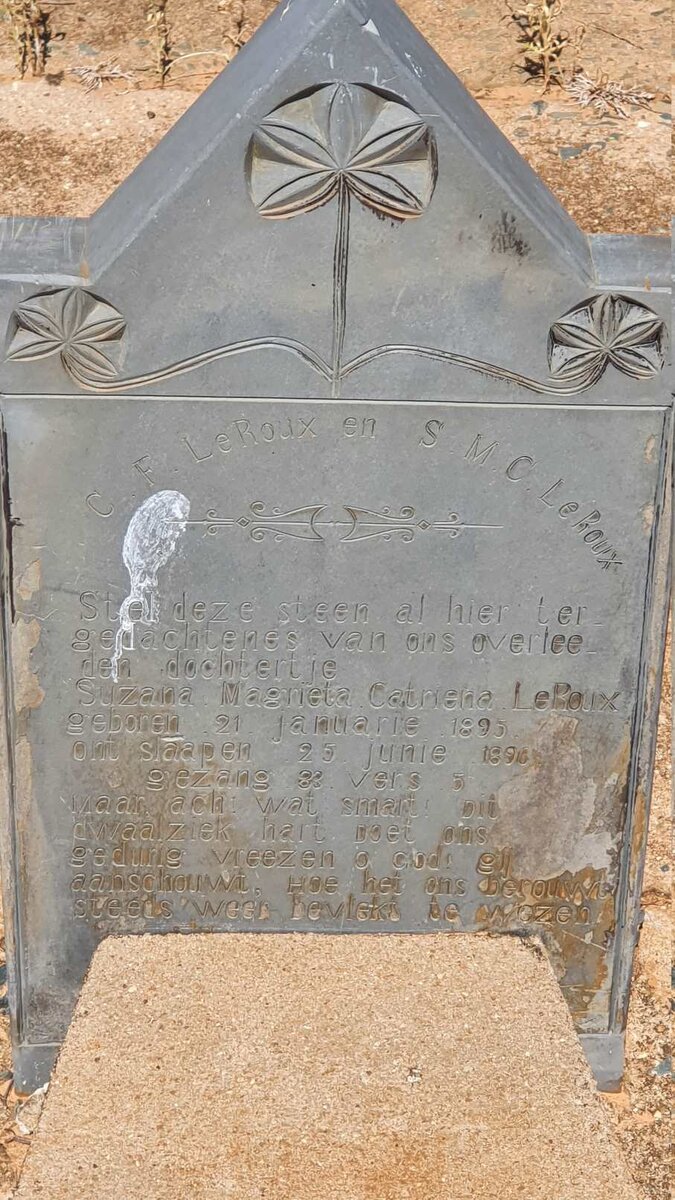 ROUX Suzana Magrieta Catriena, le 1895-1896