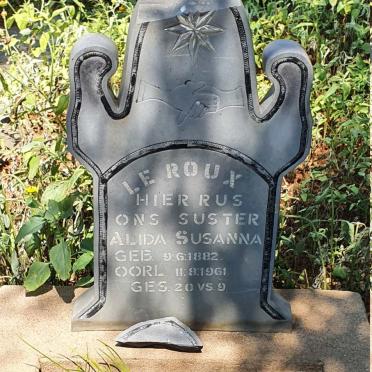 ROUX Alida Susanna, le 1882-1961