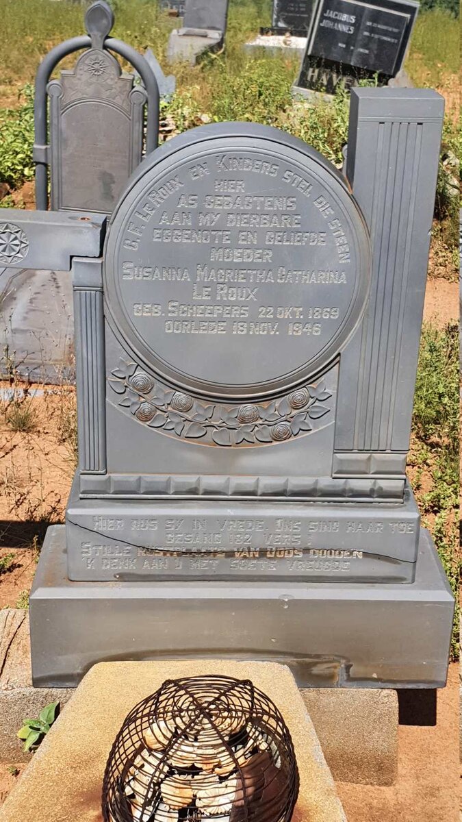 ROUX Susanna Magrietha Catharina, le nee SCHEEPERS 1869-1946