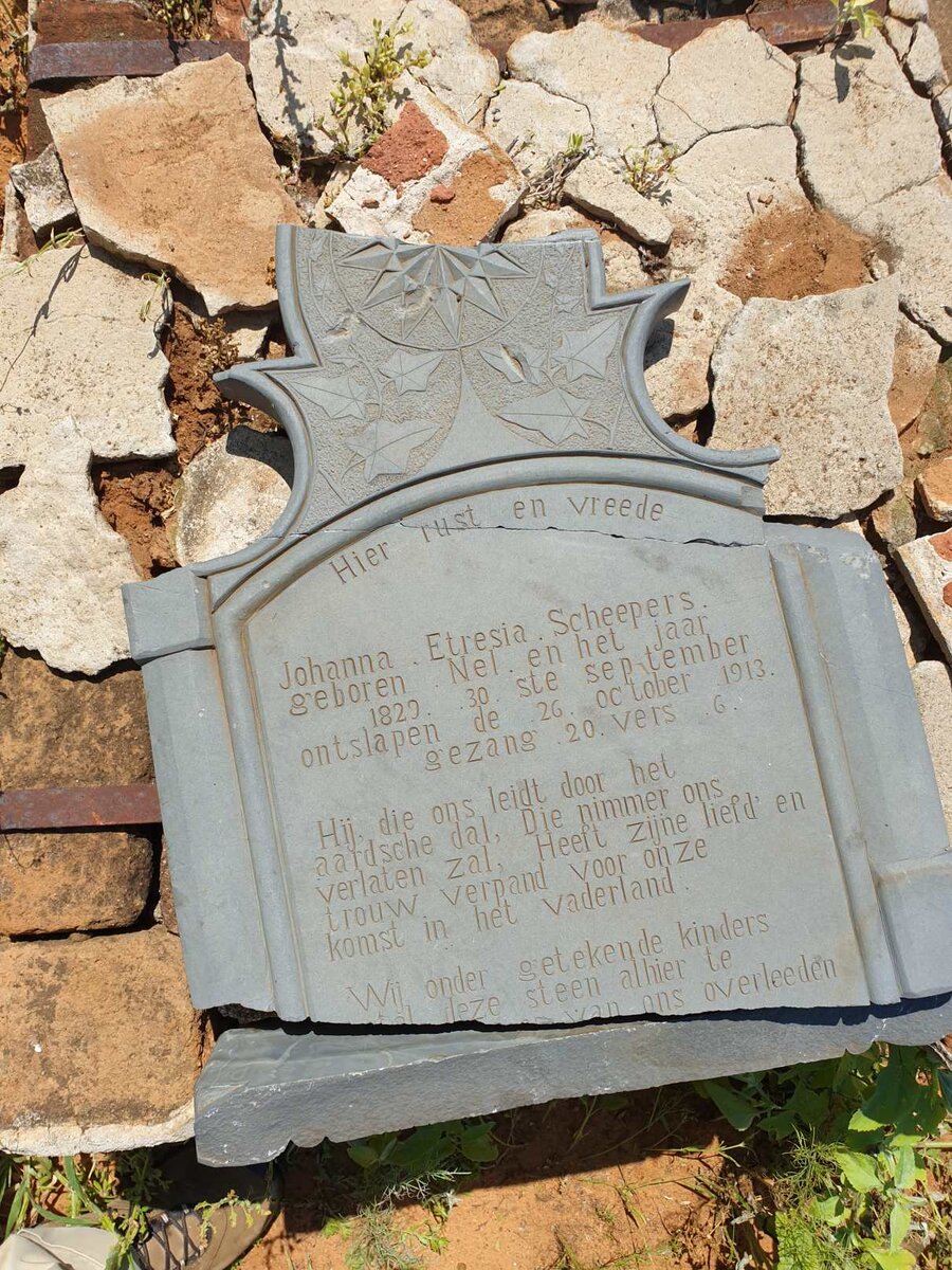 SCHEEPERS Johanna Etresia nee NEL 1829-1913 