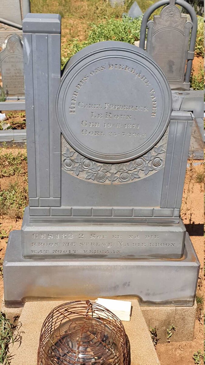 ROUX Carel Frederick, le 1871-1963