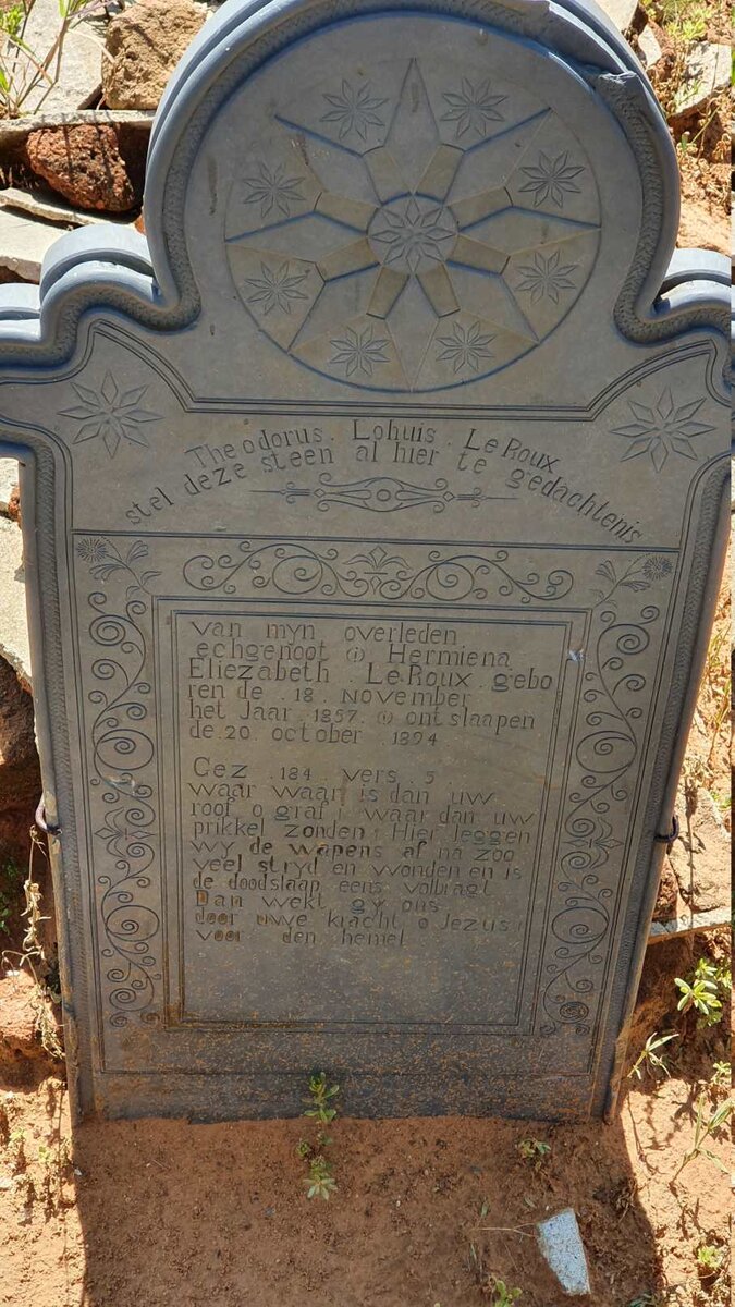 ROUX Hermiena Eliezabeth, le 1857-1894