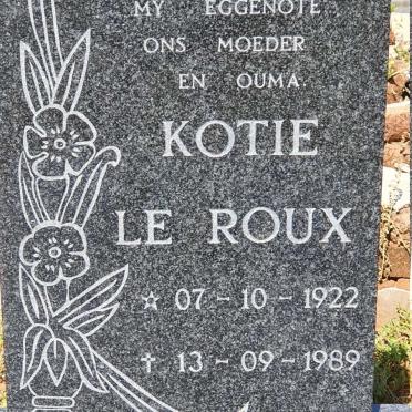 ROUX Kotie, le 1922-1989