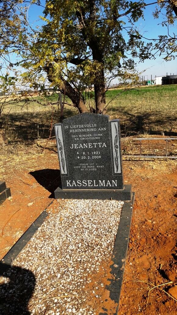 KASSELMAN Jeanetta 1921-2009