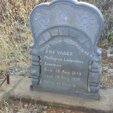 ERASMUS Phillipus Loduvikus 1888-1959
