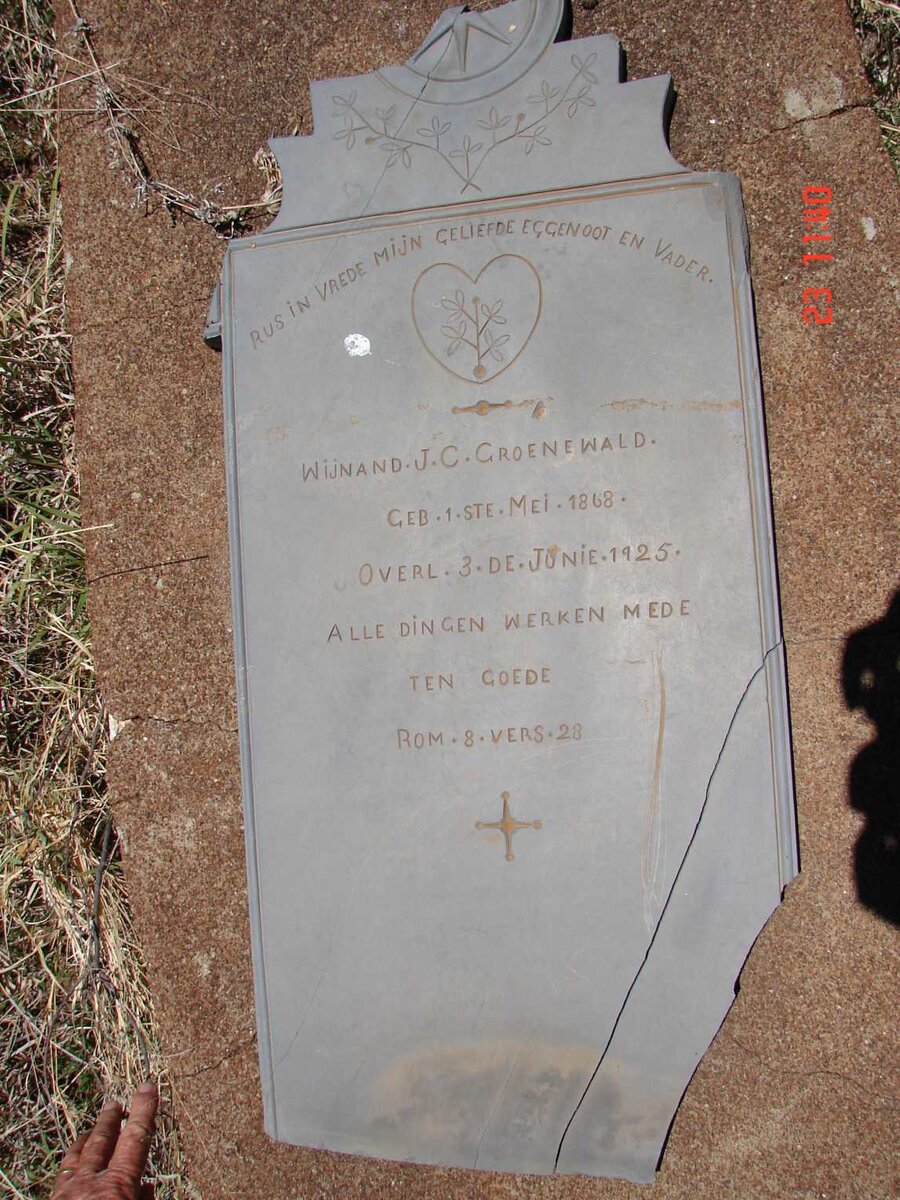 GROENEWALD Wijnand J.C. 1868-1925