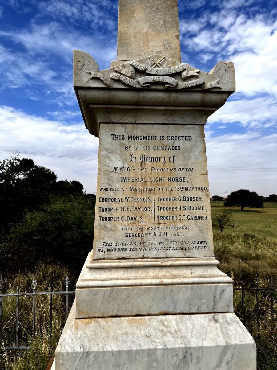 War Memorial:  Maritzani 1900