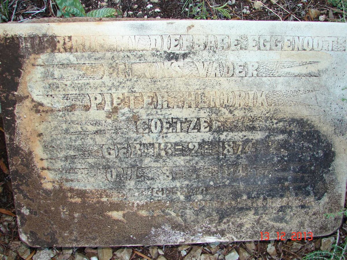 COETZEE Pieter Hendrik 1874-1946