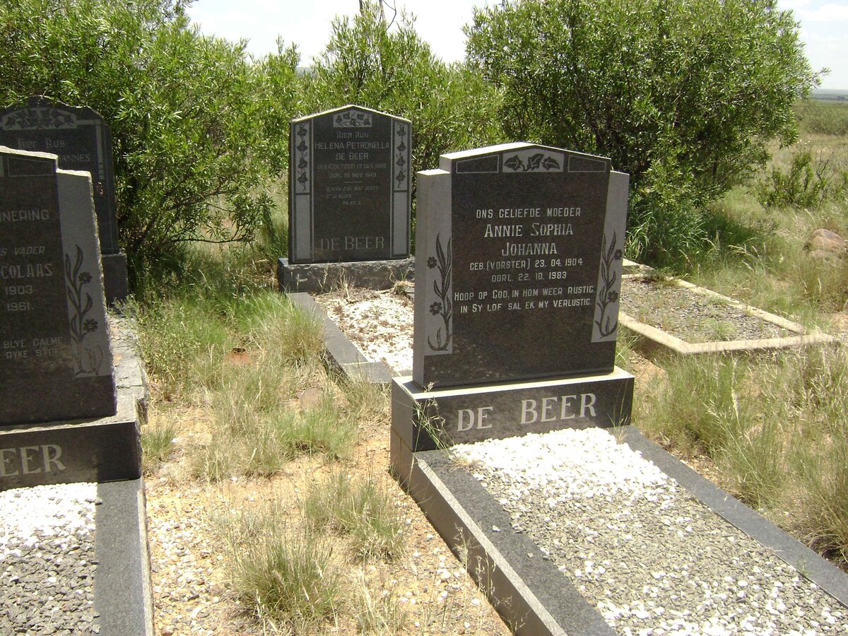 BEER Annie Sophia Johanna, de nee VORSTER 1904-1983