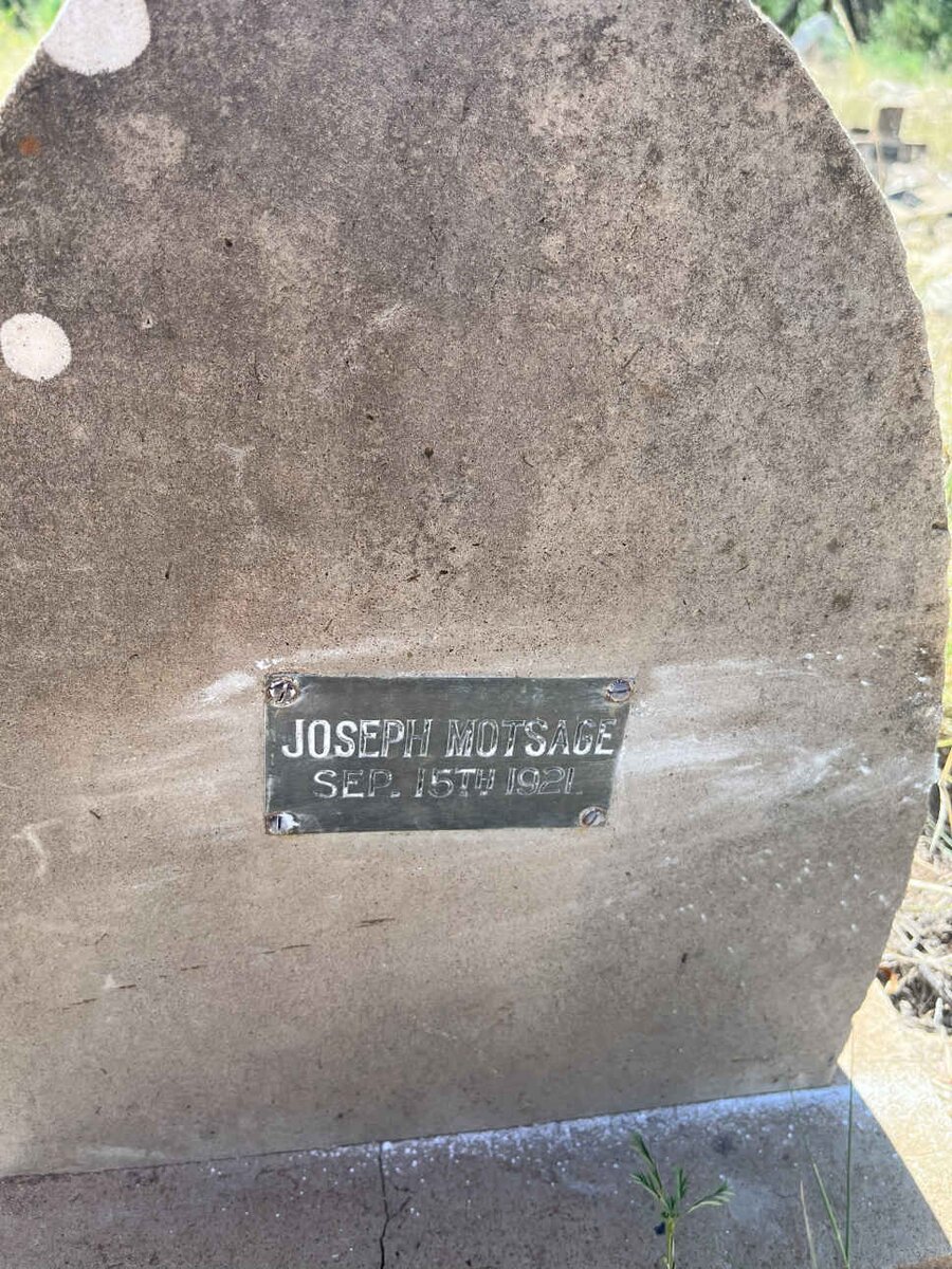 MOTSAGE Joseph -1921