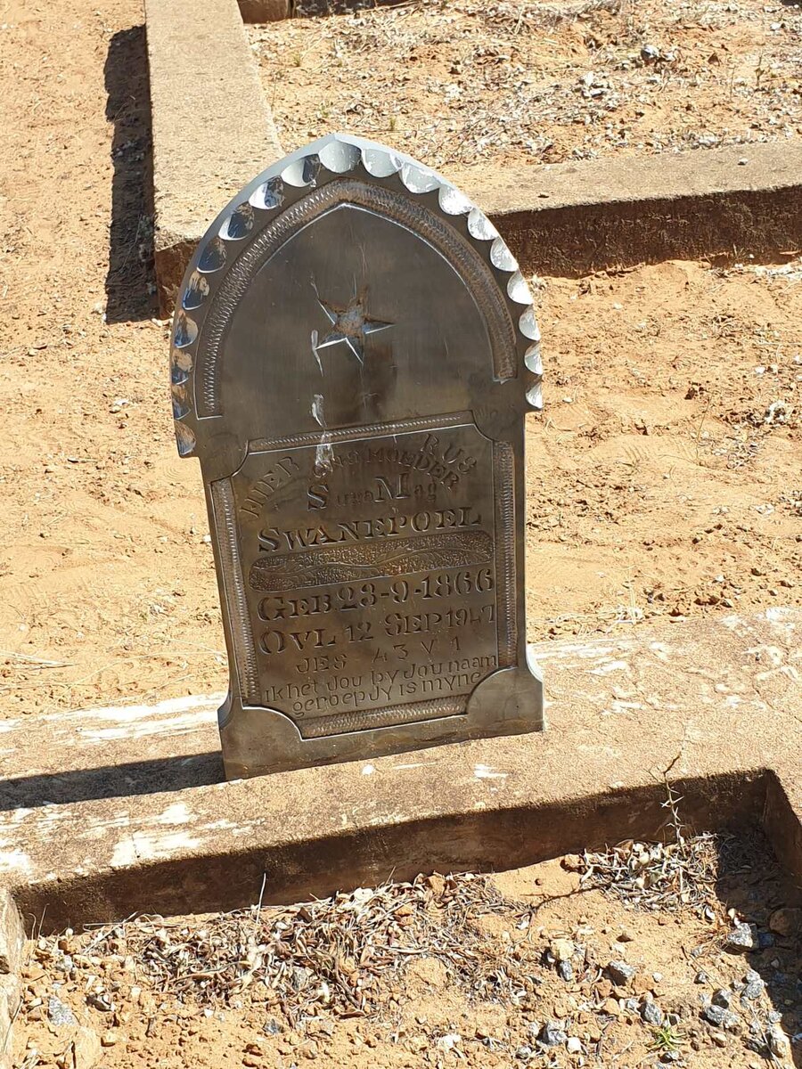 SWANEPOEL Susa. Mag. 1866-1947