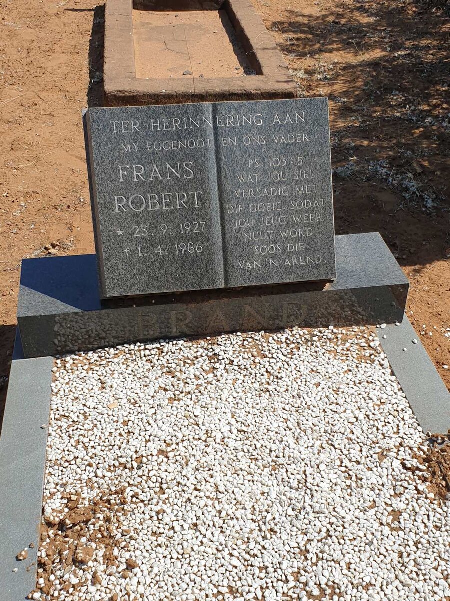 BRAND Frans Robert 1927-1986