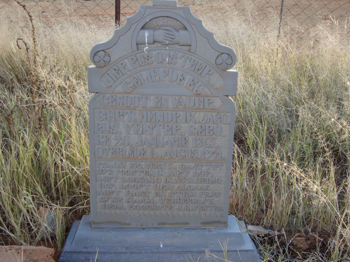 VENTER Gert Hendrik Jacobus 1867-1941