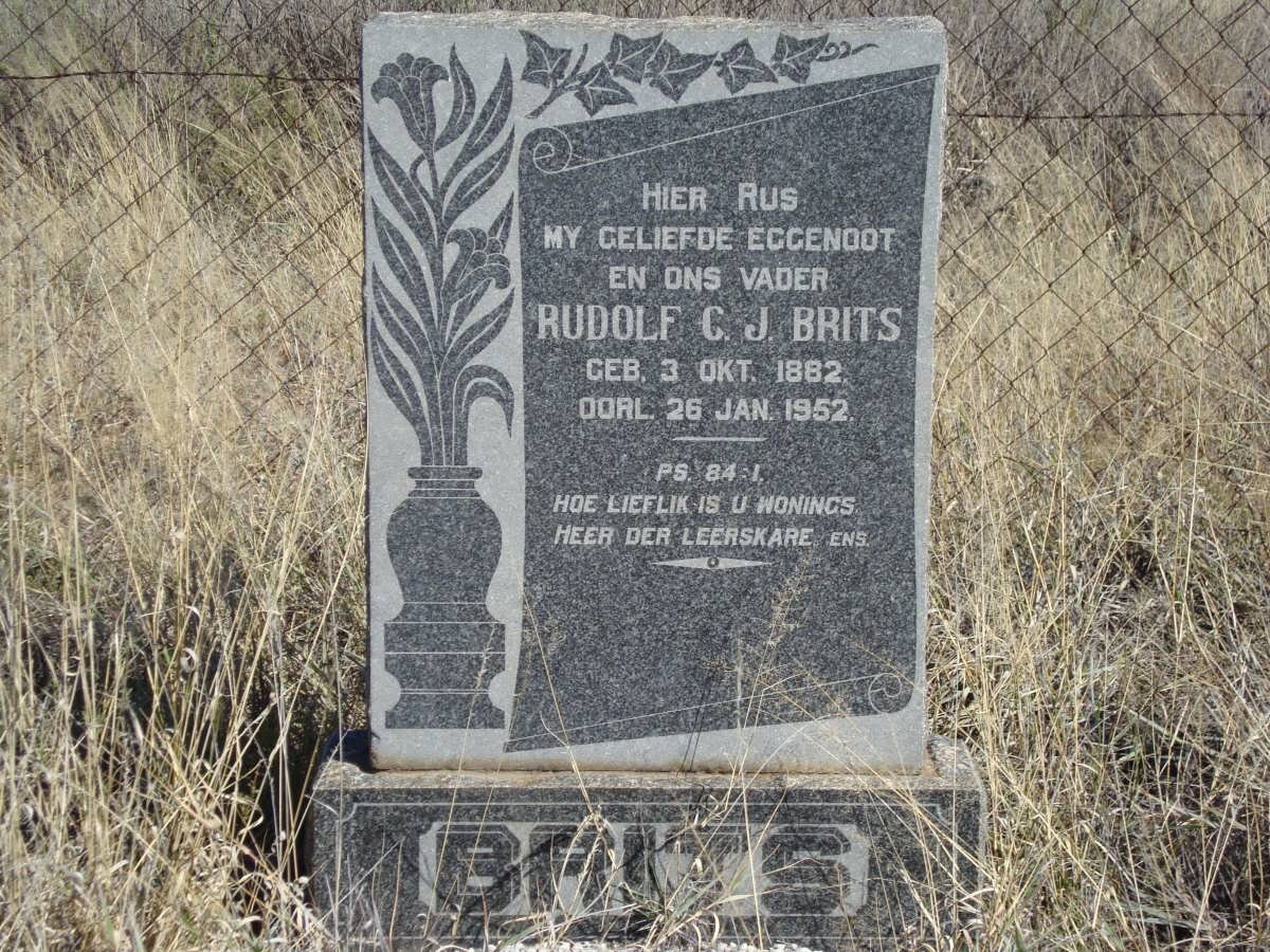 BRITS Rudolf C.J. 1882-1952