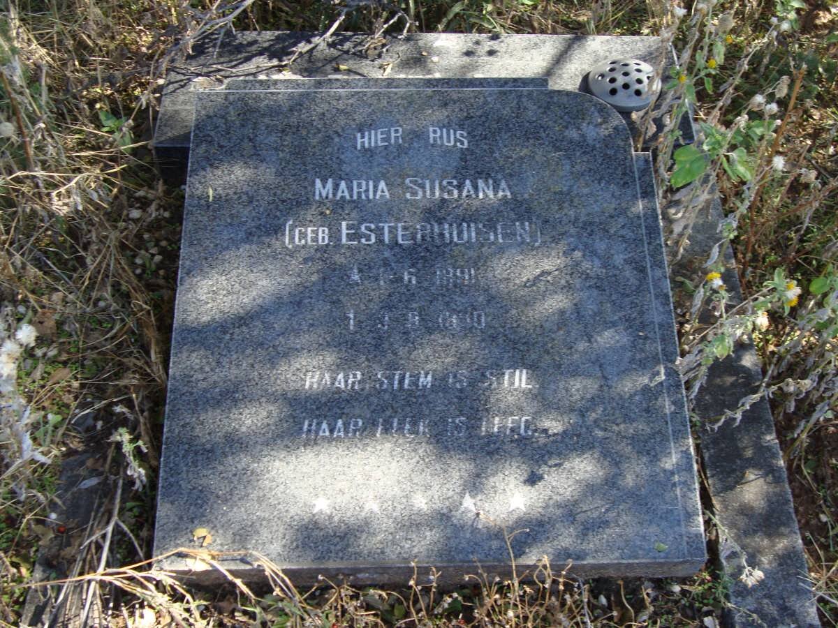 LAYNES Maria Susana nee ESTERHUISEN 1891-19?0