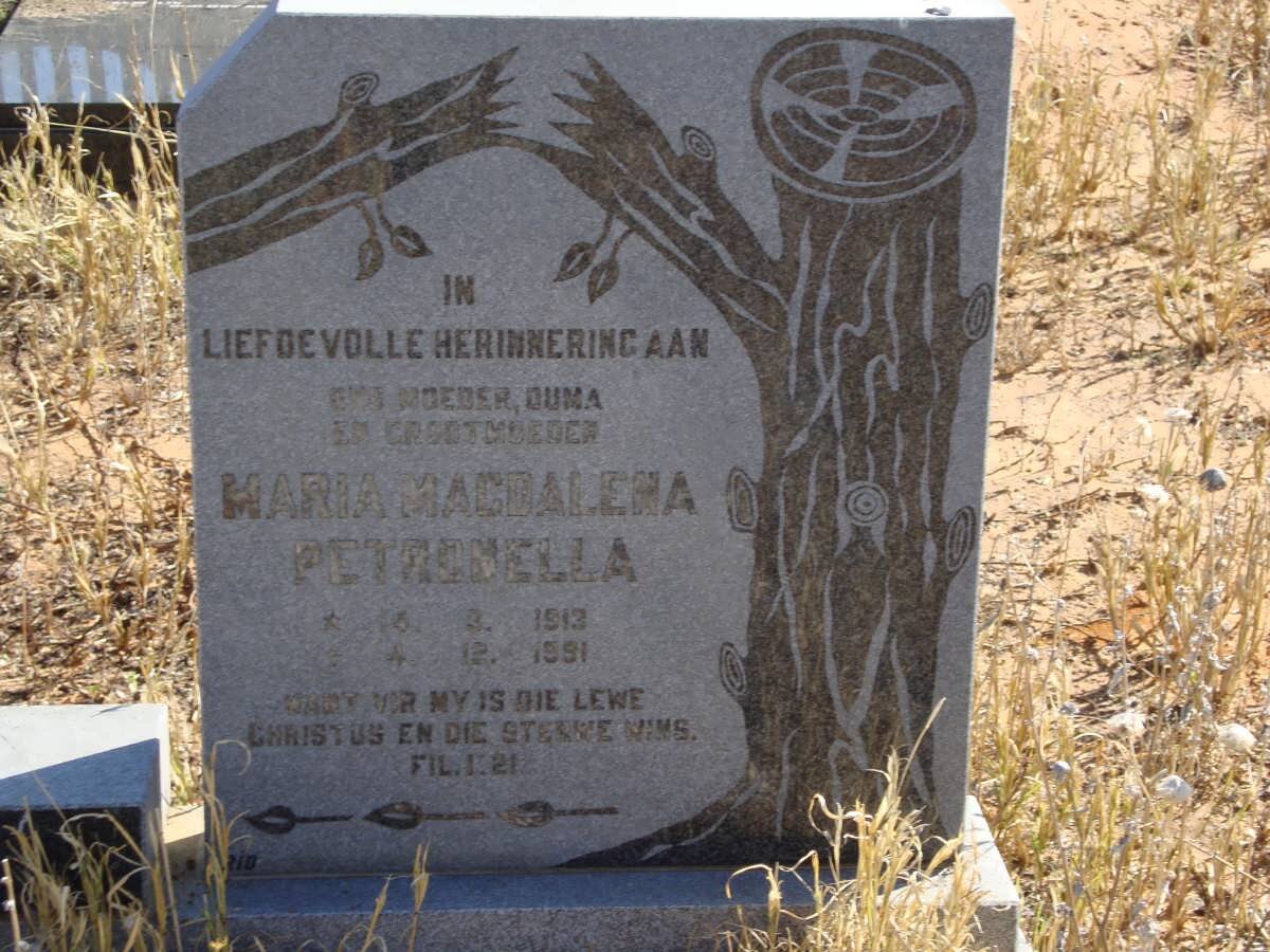 CLOETE Maria Magdalena Petronella 1913-1991