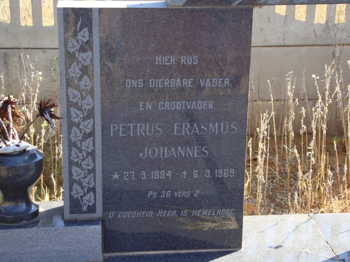 VORSTER Petrus Erasmus Johannes 1884-1969
