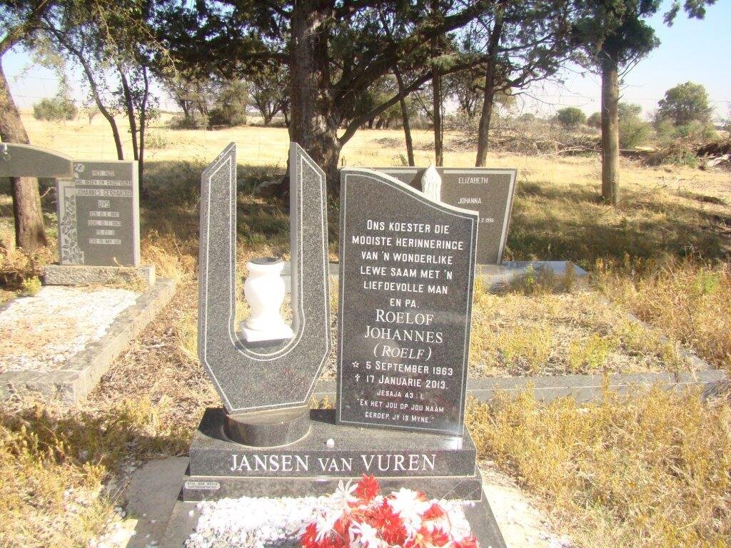 VUREN Roelof Johannes, Jansen van 1963 -2013