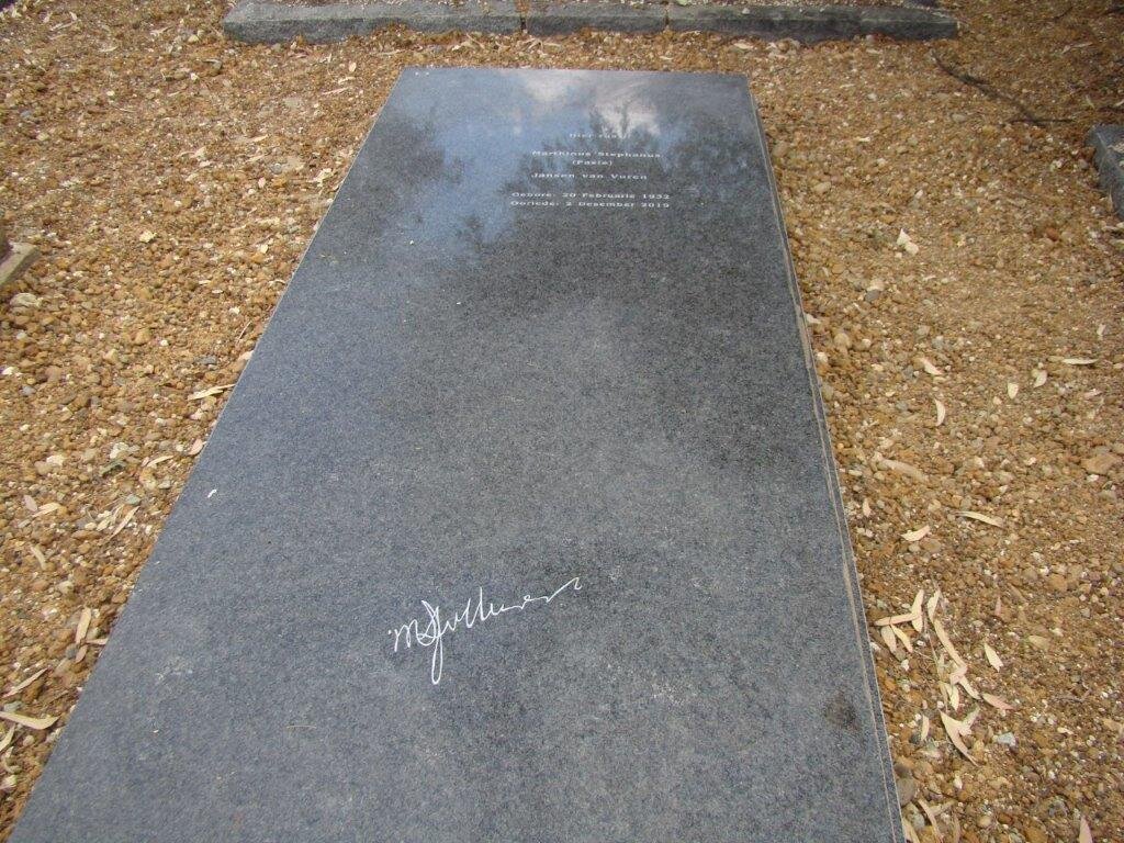 VUREN Marthinus Stephanus, Jansen van 1932-2019