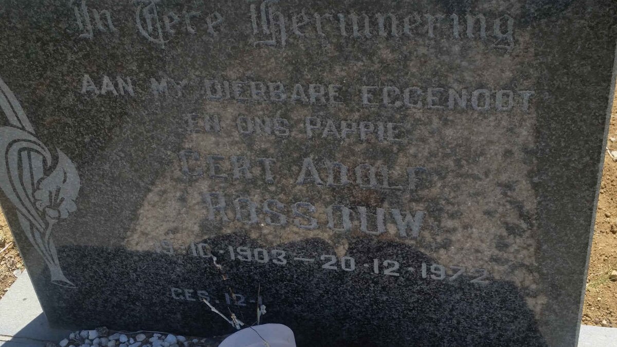 ROSSOUW Gert Adolf 1903-1972