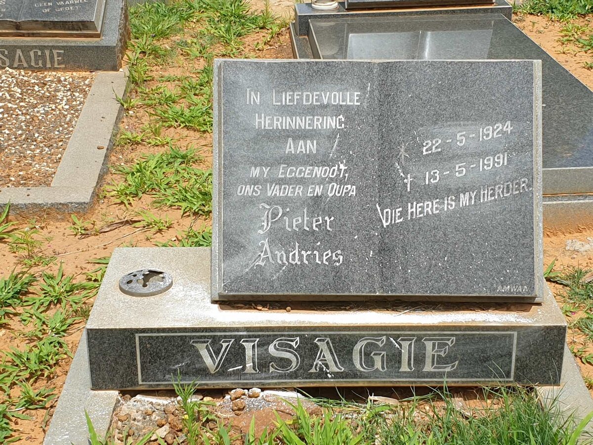 VISAGIE Pieter Andries 1924-1991