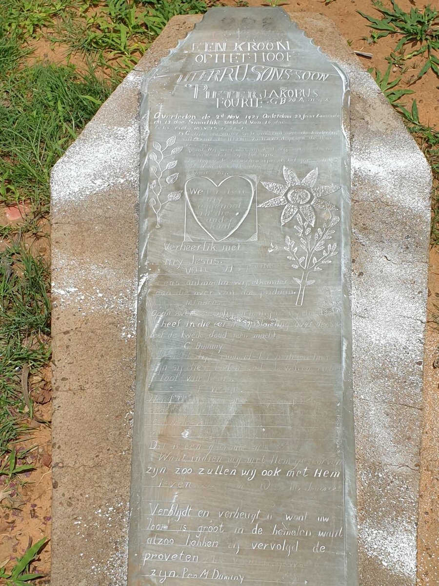 FOURIE Pieter Jakobus 1906-1929