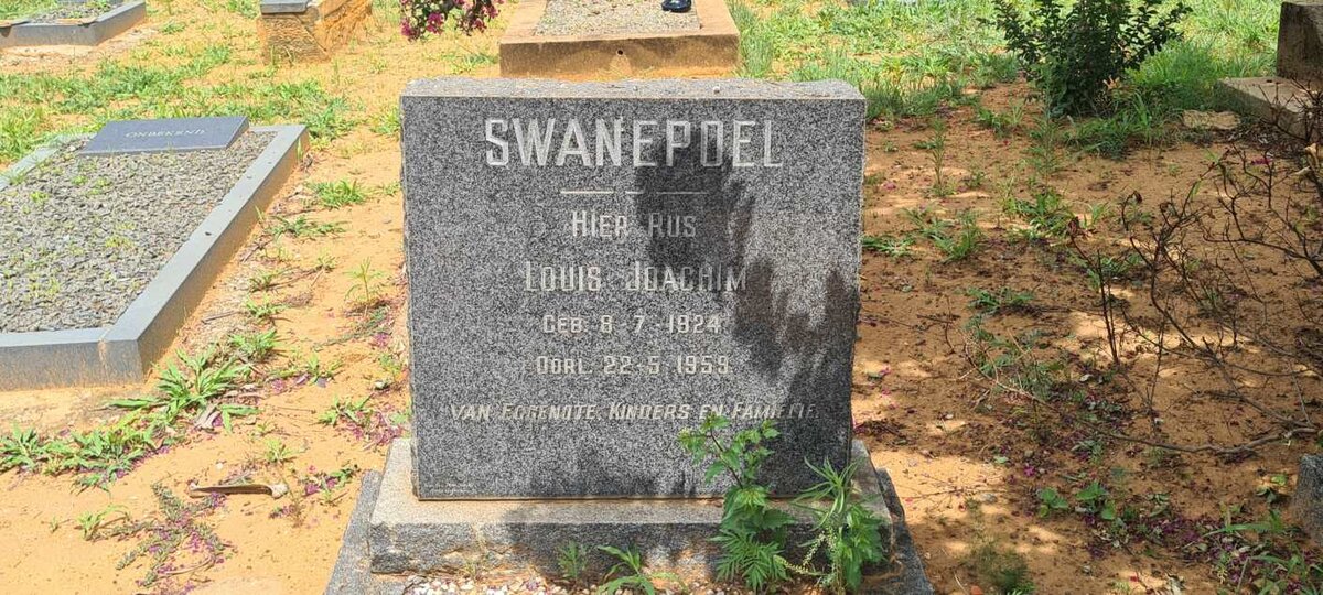 SWANEPOEL Louis Joachim 1924-1959
