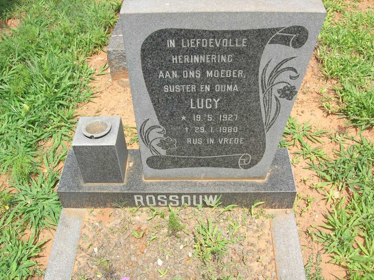 ROSSOUW Lucy 1927-1980