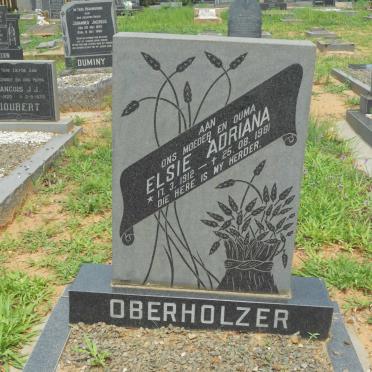 OBERHOLZER Elsie Adriana 1912-1981