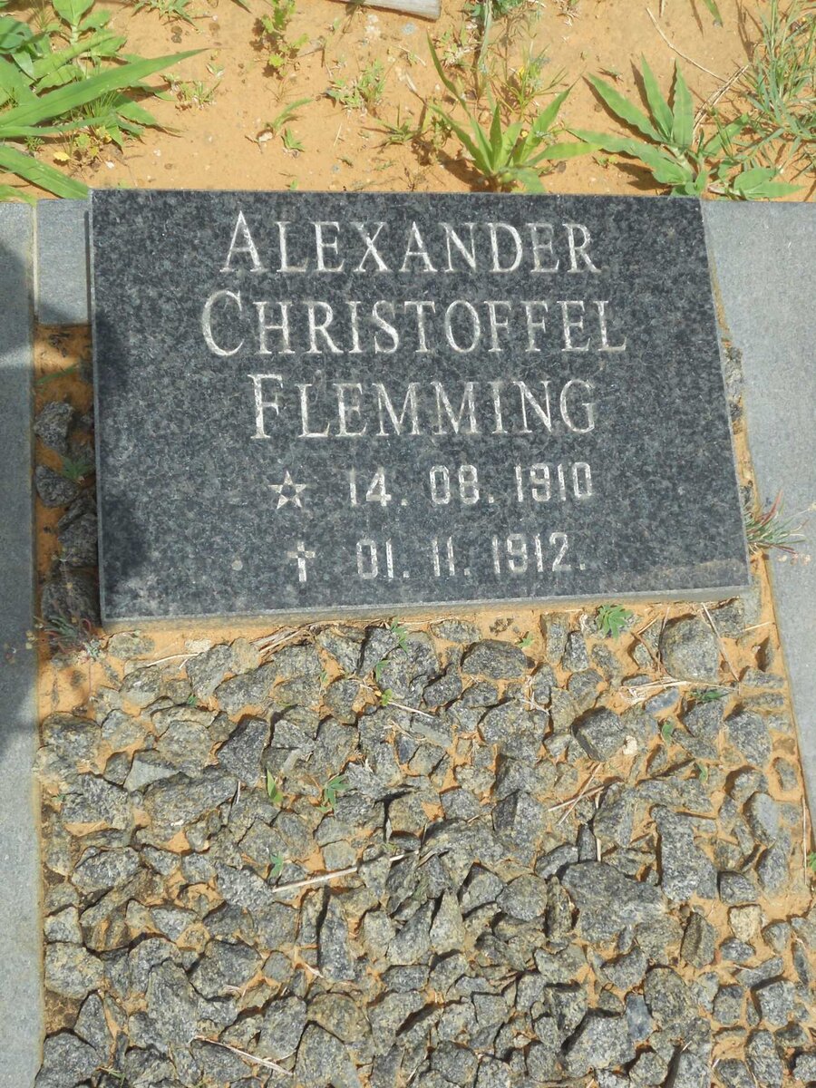 FLEMING Alexander Christoffel 1910-1912