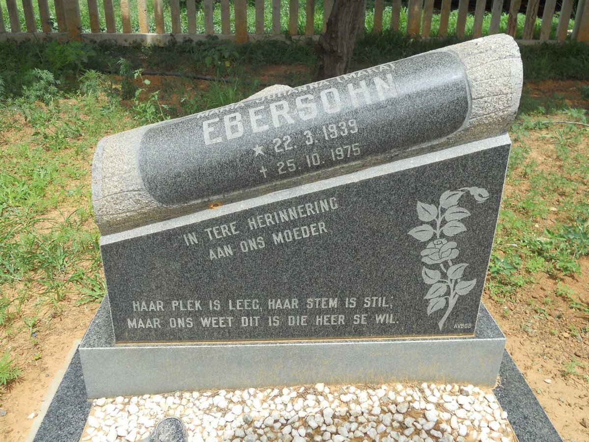 EBERSOHN Maria Johanna 1939-1975