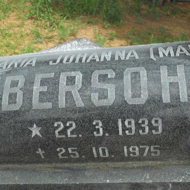 EBERSOHN Maria Johanna 1939-1975