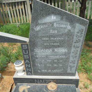 NAGEL Alwyn Francois 1914-1984 &amp; Susanna Maria SWANEPOEL 1917-1996 