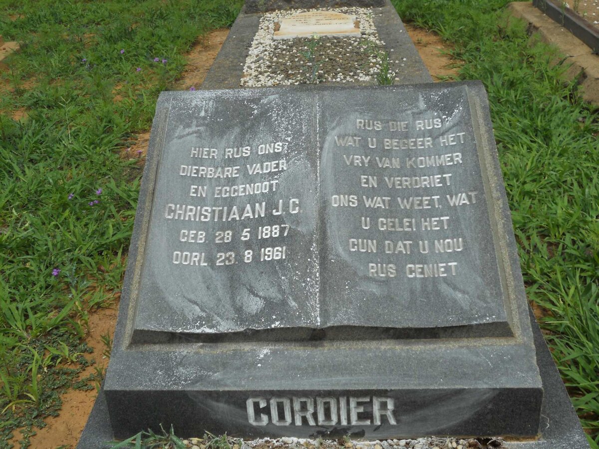 CORDIER Christiaan J.C. 1887-1961