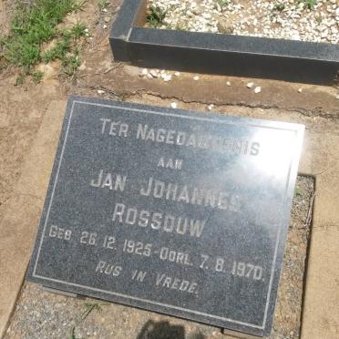 ROSSOUW Jan Johannes 1925-1970
