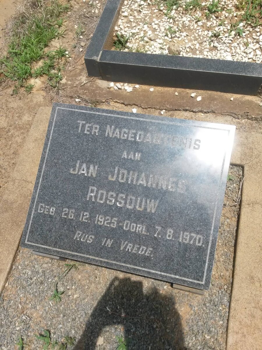 ROSSOUW Jan Johannes 1925-1970