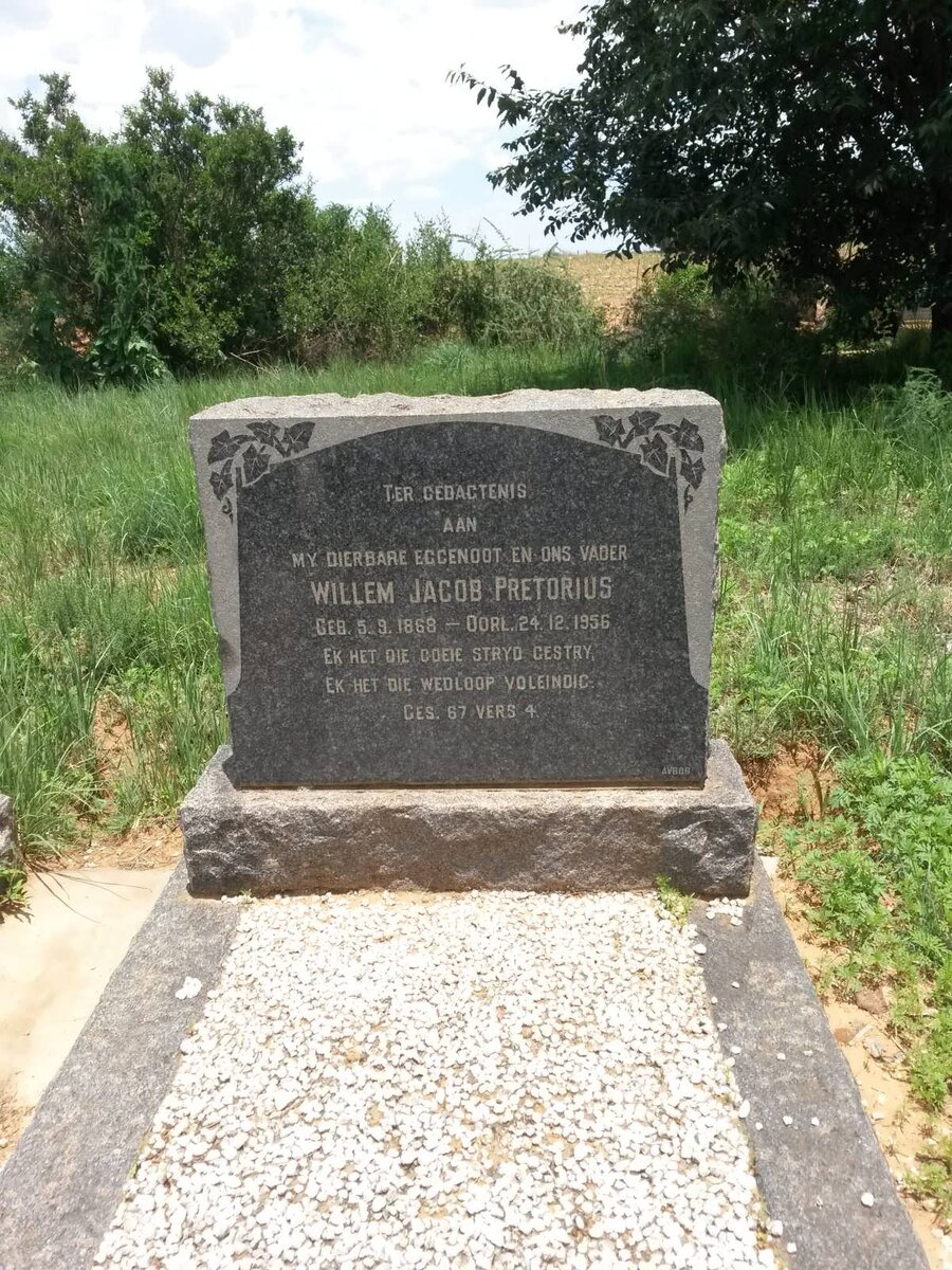 PRETORIUS Willem Jacob 1868-1956