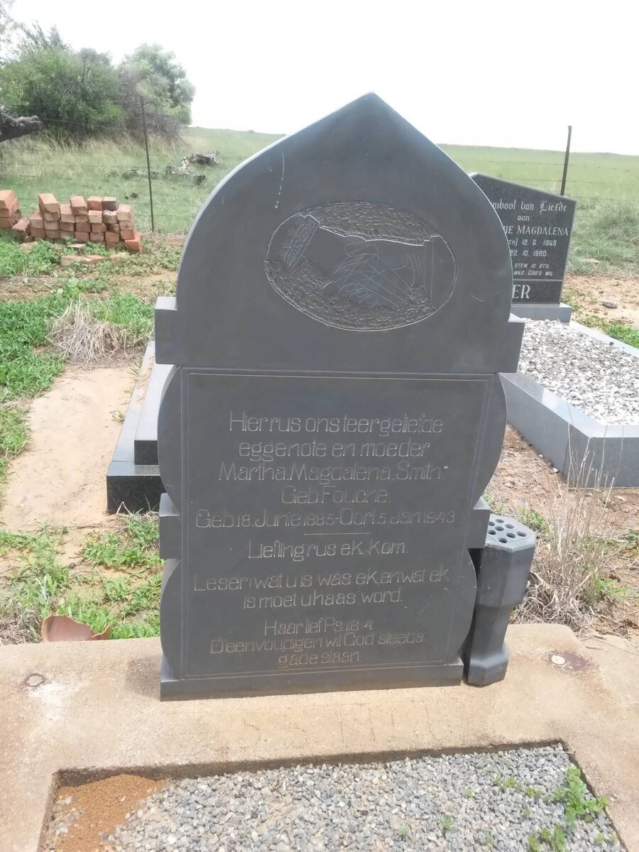 SMITH Martha Magdalena nee FOUCHE 1885-1943