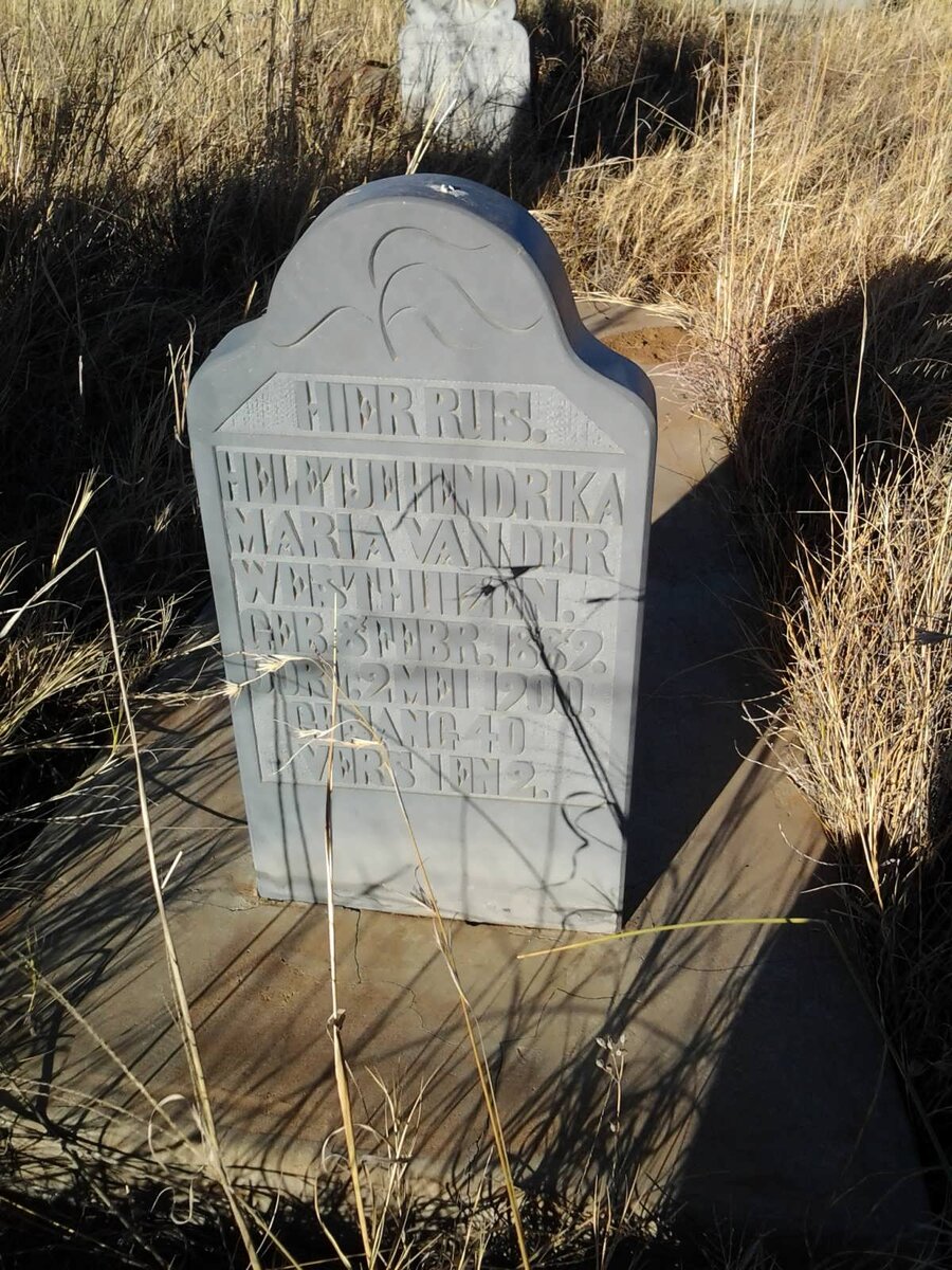 WESTHUIZEN Heletje Hendrika Maria, van der 1889-1900