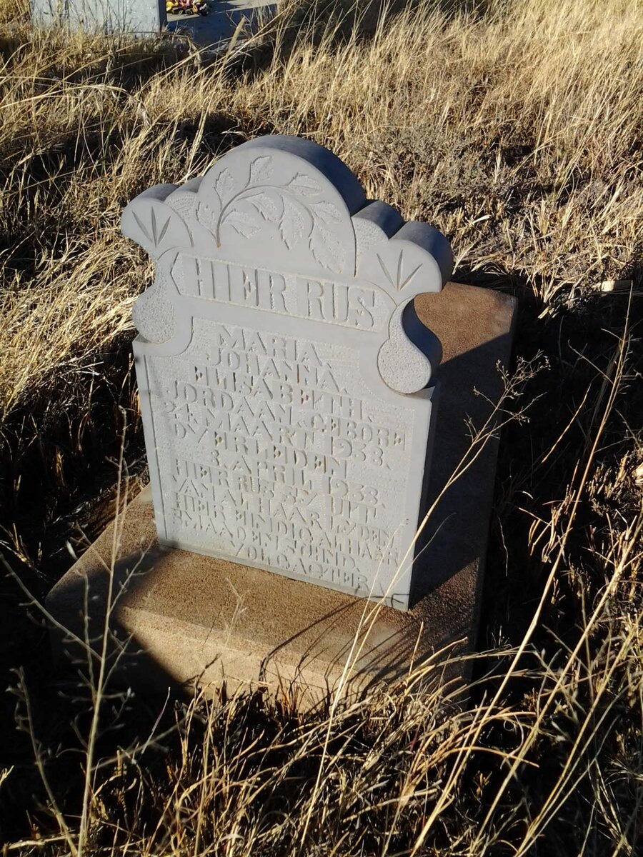 JORDAAN Maria Johanna Elisabeth 1938-1938