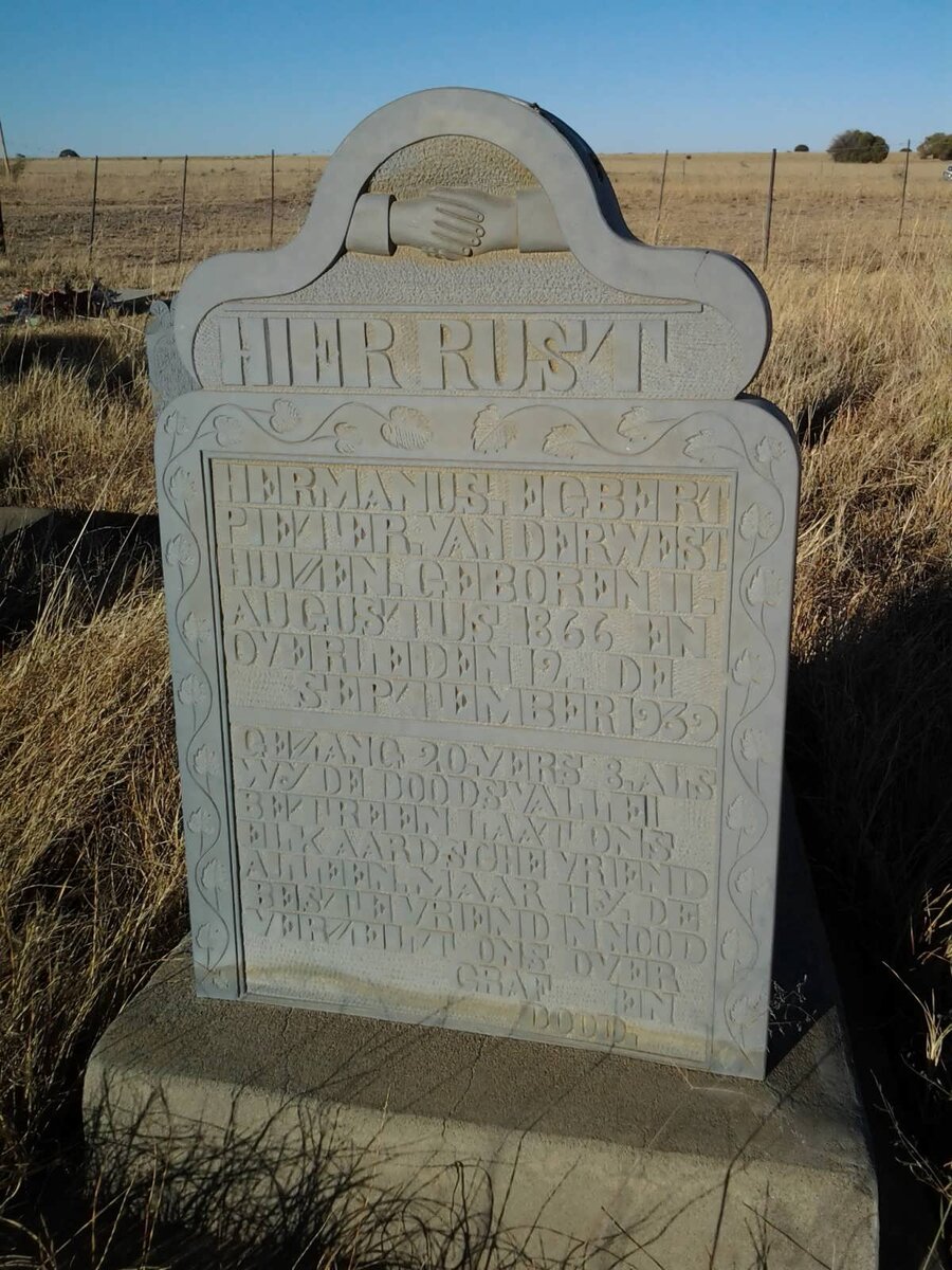 WESTHUIZEN Hermanus Egbert Pieter, van der 1866-1939