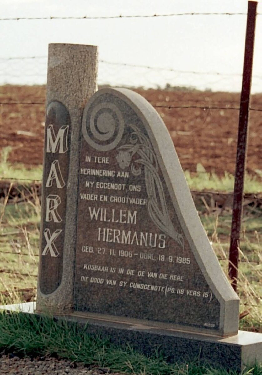 MARX Willem Hermanus 1906-1985
